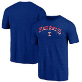 Texas Rangers Cooperstown Series Sweep Tri-Blend T-Shirt - Royal