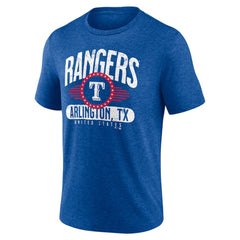 Texas Rangers Badge of Honor Tri-Blend T-Shirt - Royal