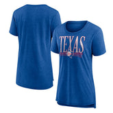 Texas Rangers Women's Toppler Tri-Blend T-Shirt - Royal