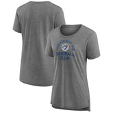 Toronto Blue Jays Women's Selected First Tri-Blend T-Shirt - Gray