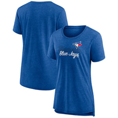 Toronto Blue Jays Women's Practice Time Tri-Blend T-Shirt - Royal