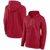 Arizona Diamondbacks Women's Distressed Team Pullover Hoodie - Red
