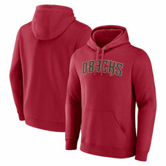 Arizona Diamondbacks Official Wordmark Pullover Hoodie - Red