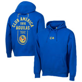 Club America Sport Design Sweden Streetwear Relaxed Pullover Hoodie - Royal for sale
