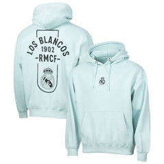 Real Madrid Sport Design Sweden Streetwear Relaxed Pullover Hoodie - Light Blue online