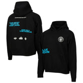 Manchester City Sport Design Sweden Overtime Oversized Raglan Hoodie - Black on sale