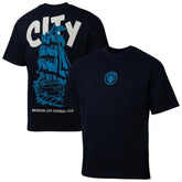 Manchester City Sport Design Sweden Youth Game Day Graphic T-Shirt - Navy for sale