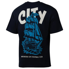 Manchester City Sport Design Sweden Youth Game Day Graphic T-Shirt - Navy for sale