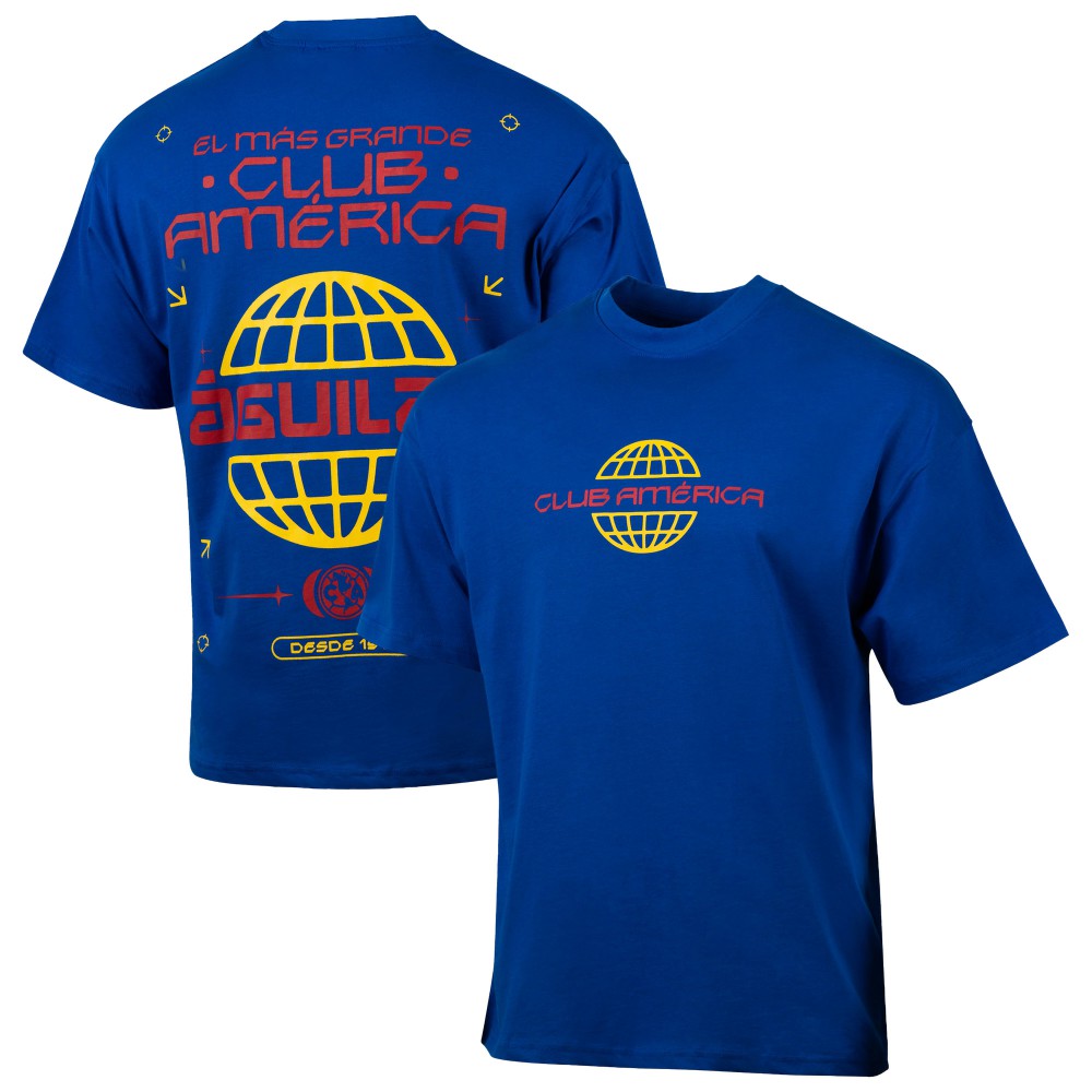 Club America Sport Design Sweden Worldwide Oversized T-Shirt - Royal sale
