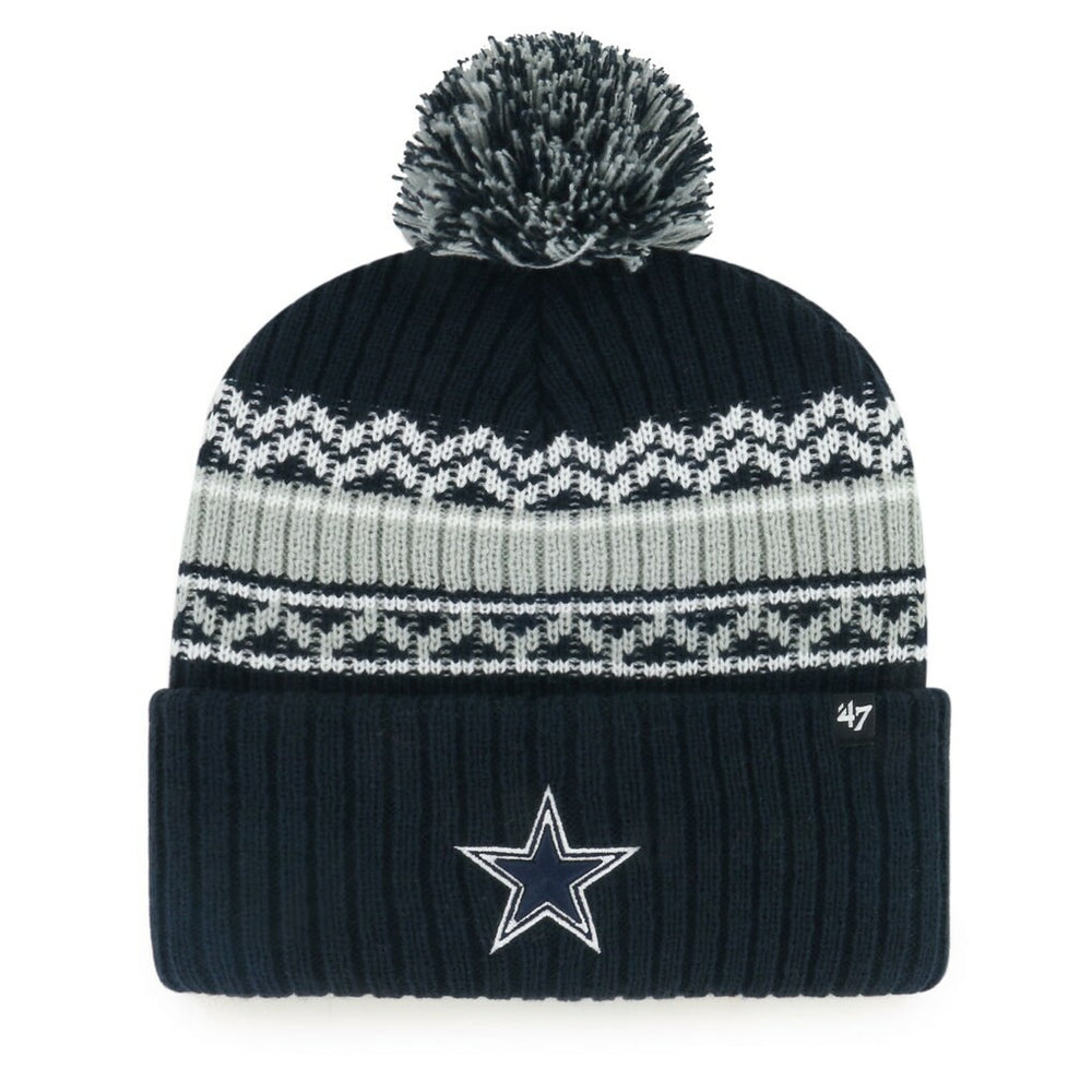 Dallas Cowboys '47 Youth Polar Vortex Cuffed Knit Hat with Pom - Navy on sale
