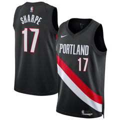Shaedon Sharpe Portland Trail Blazers Unisex Swingman Jersey - Icon Edition - Black | Nike cheap