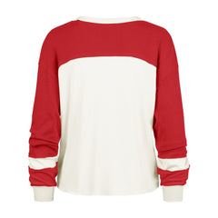 San Francisco 49ers '47 Women's Double Header Curve Toni Long Sleeve T-Shirt - Cream sale