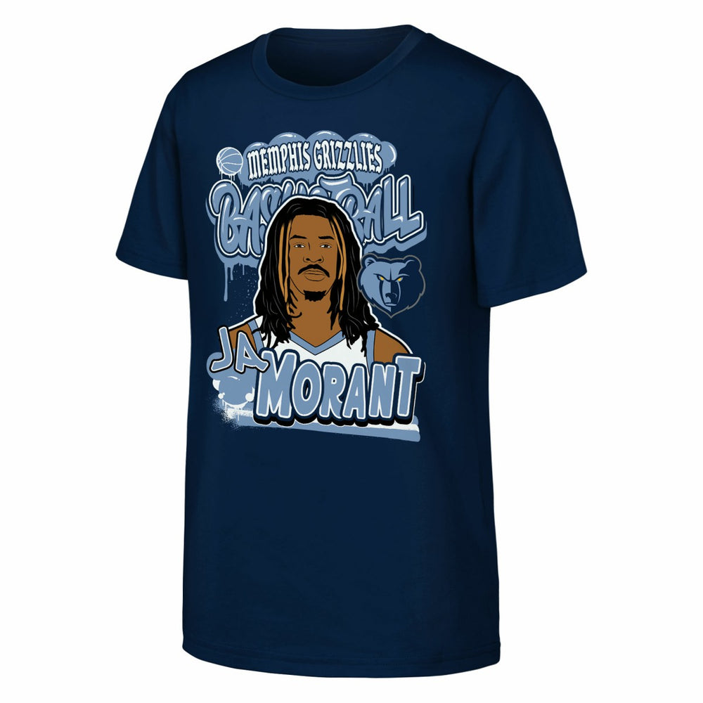 Ja Morant Memphis Grizzlies Outerstuff Youth Baller T-Shirt - Navy outlet