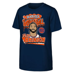 Jalen Brunson New York Knicks Outerstuff Youth Baller T-Shirt - Navy outlet