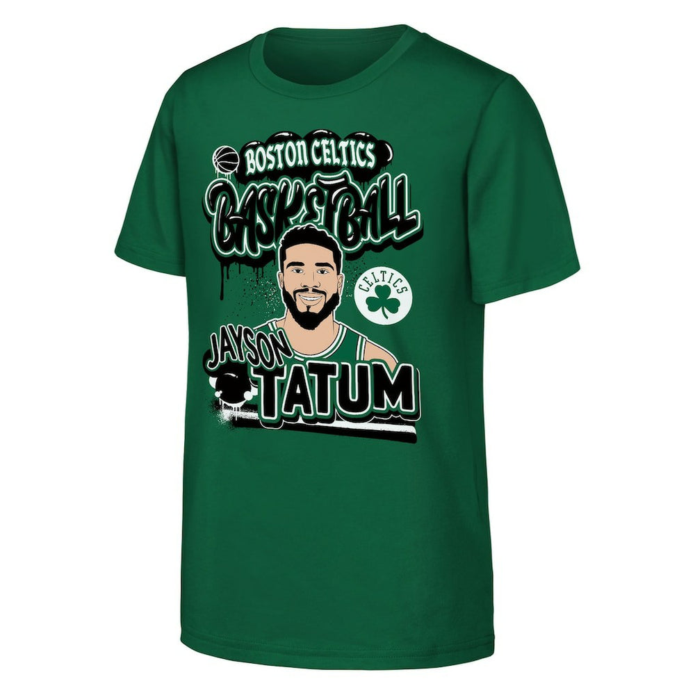 Jayson Tatum Boston Celtics Outerstuff Youth Baller T-Shirt - Kelly Green cheap