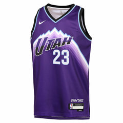 Lauri Markkanen Utah Jazz Youth Icon Edition Swingman Jersey - Purple | Nike outlet