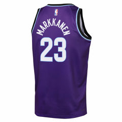Lauri Markkanen Utah Jazz Youth Icon Edition Swingman Jersey - Purple | Nike outlet