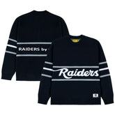 Las Vegas Raiders GOLF WANG Jacquard Pullover Sweater - Black sale