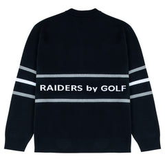 Las Vegas Raiders GOLF WANG Jacquard Pullover Sweater - Black sale