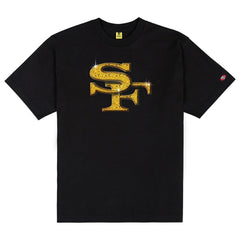 San Francisco 49ers GOLF WANG Cutout T-Shirt - Black sale
