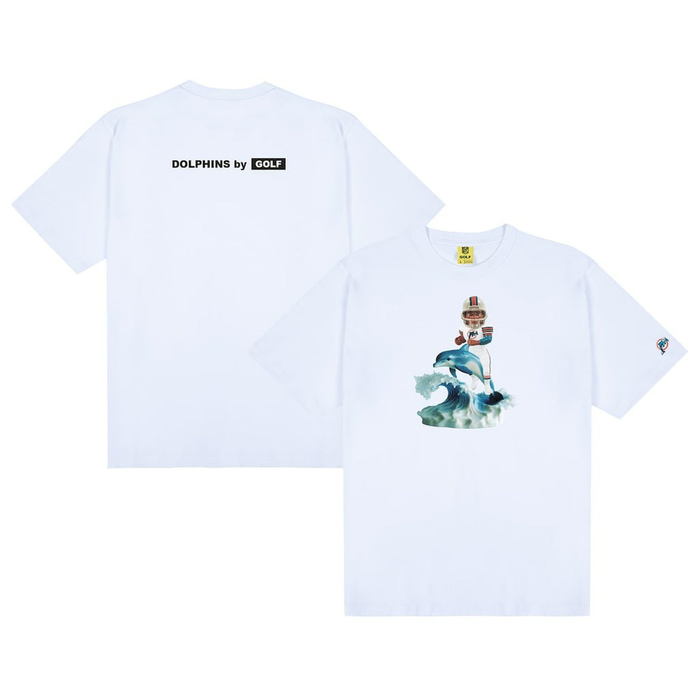 Miami Dolphins GOLF WANG Bobblehead T-Shirt - White online