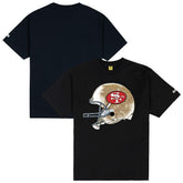 San Francisco 49ers GOLF WANG Helmet T-Shirt - Black for sale