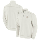 San Francisco Giants Tommy Bahama Sport Tobago Bay Tri-Blend Half-Zip Sweatshirt - Cream