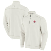 Boston Red Sox Tommy Bahama Sport Tobago Bay Tri-Blend Half-Zip Sweatshirt - Cream