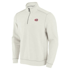 Cincinnati Reds Tommy Bahama Sport Tobago Bay Tri-Blend Half-Zip Sweatshirt - Cream