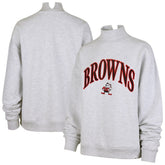 Cleveland Browns '47 Women's Vantage Mock Neck Pullover Sweatshirt - Heather Gray sale