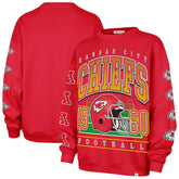 Kansas City Chiefs '47 Women's Go Big Oversized Pullover Sweatshirt - Red discount