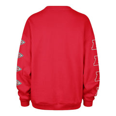 Kansas City Chiefs '47 Women's Go Big Oversized Pullover Sweatshirt - Red discount