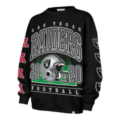 Las Vegas Raiders '47 Women's Go Big Oversized Pullover Sweatshirt - Black sale