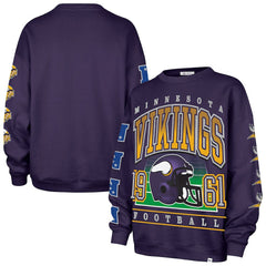 Minnesota Vikings '47 Women's Go Big Oversized Pullover Sweatshirt - Purple cheap