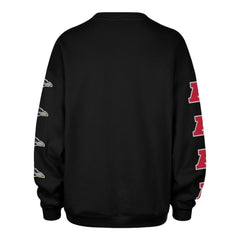 Baltimore Ravens '47 Women's Go Big Oversized Pullover Sweatshirt - Black cheap