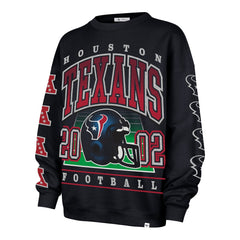 Houston Texans '47 Women's Go Big Oversized Pullover Sweatshirt - Navy for sale