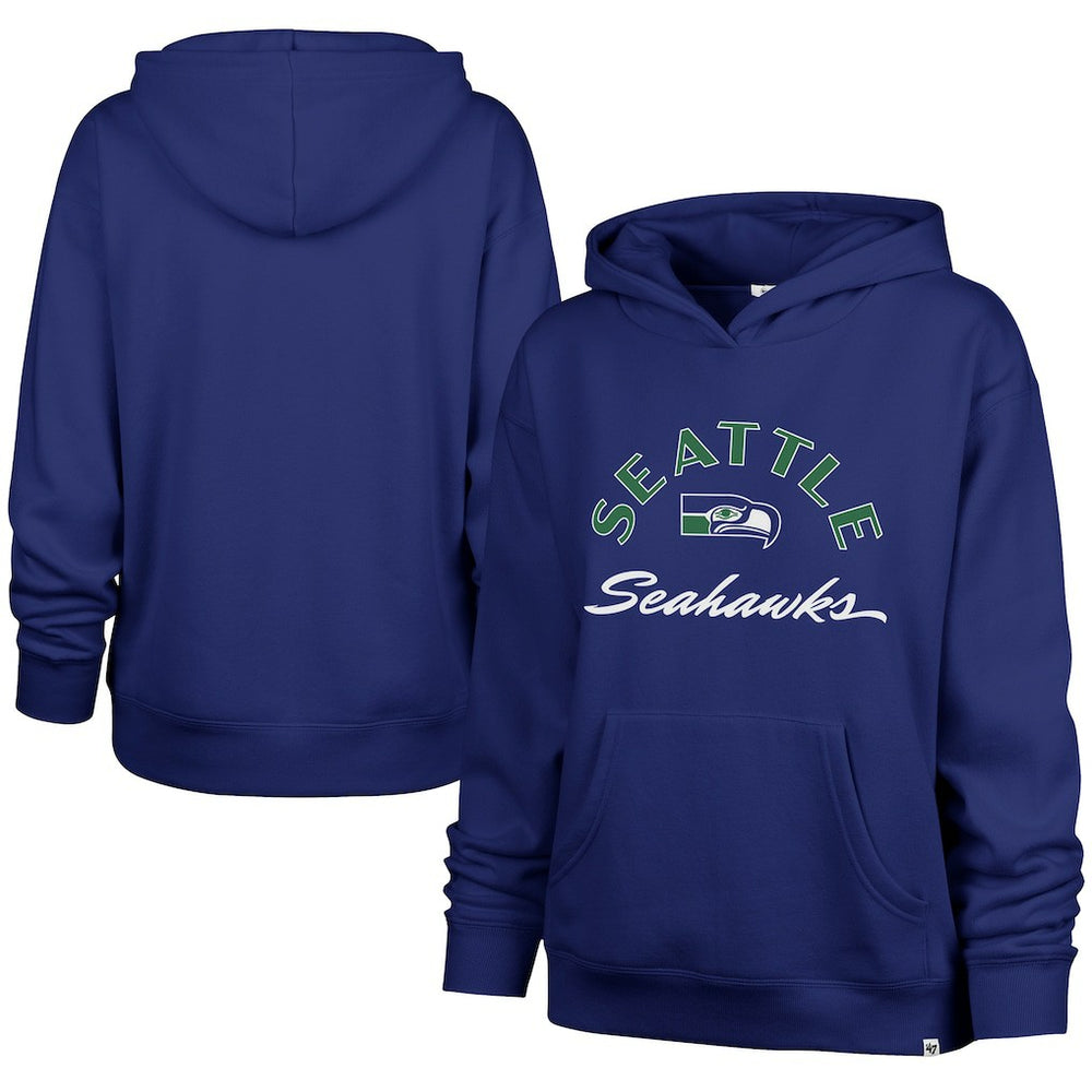 Seattle Seahawks '47 Women's Whirlwind Naomi Pullover Hoodie - Royal sale