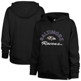 Baltimore Ravens '47 Women's Whirlwind Naomi Pullover Hoodie - Black for sale