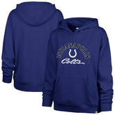 Indianapolis Colts '47 Women's Whirlwind Naomi Pullover Hoodie - Royal on sale