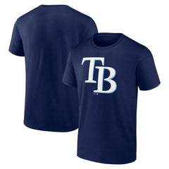 Tampa Bay Rays Profile Big & Tall Primary Logo T-Shirt - Navy