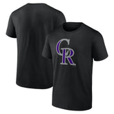 Colorado Rockies Profile Big & Tall Primary Logo T-Shirt - Black
