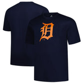 Detroit Tigers Profile Big & Tall Primary Logo T-Shirt - Navy