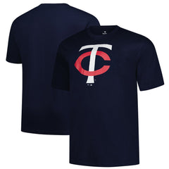 Minnesota Twins Profile Big & Tall Primary Logo T-Shirt - Navy