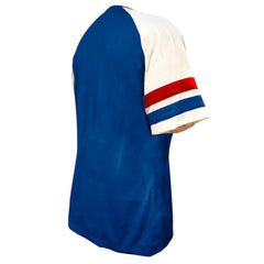 Philadelphia Phillies Profile Women's Arched Notch Neck T-Shirt - Royal