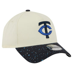 Minnesota Twins Speckle A-Frame 9FORTY Adjustable Hat - Cream | New Era