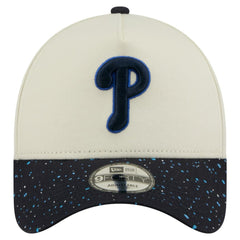 Philadelphia Phillies Speckle A-Frame 9FORTY Adjustable Hat - Cream | New Era