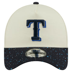 Texas Rangers Speckle A-Frame 9FORTY Adjustable Hat - Cream | New Era