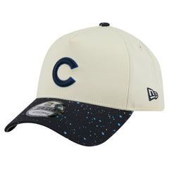Chicago Cubs Speckle A-Frame 9FORTY Adjustable Hat - Cream | New Era