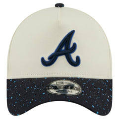 Atlanta Braves Speckle A-Frame 9FORTY Adjustable Hat - Cream | New Era