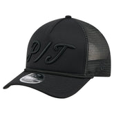 Pittsburgh Pirates City Initial 9FORTY A-Frame M-Crown Adjustable Trucker Hat - Black | New Era